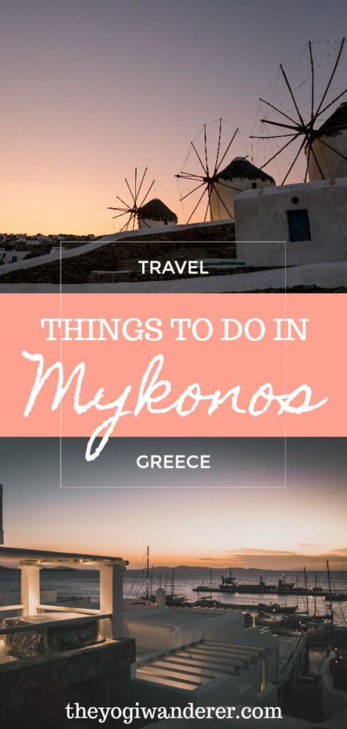 Best things to do in Mykonos, Greece, including its iconic windmills, Little Venice, the white streets and houses of Mykonos town, and the best beaches around the island. Follow this itinerary for a perfect day in the Greek island of Mykonos, famous for its party vibe and stunning beaches. #Mykonos #Greekislands #Greece