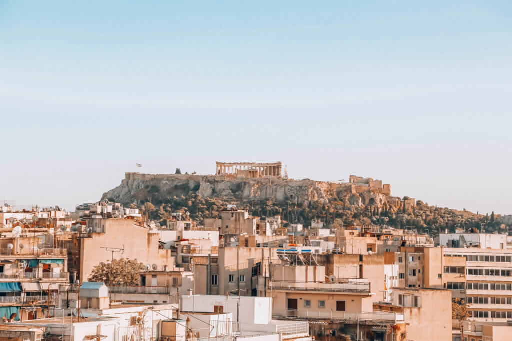 View of Athens and the Acropolis - 1 day in Athens itinerary