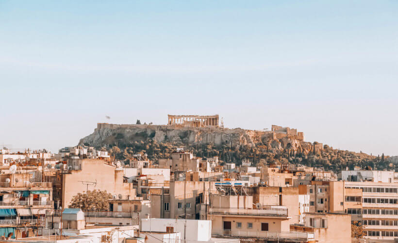 View of Athens and the Acropolis - 1 day in Athens itinerary