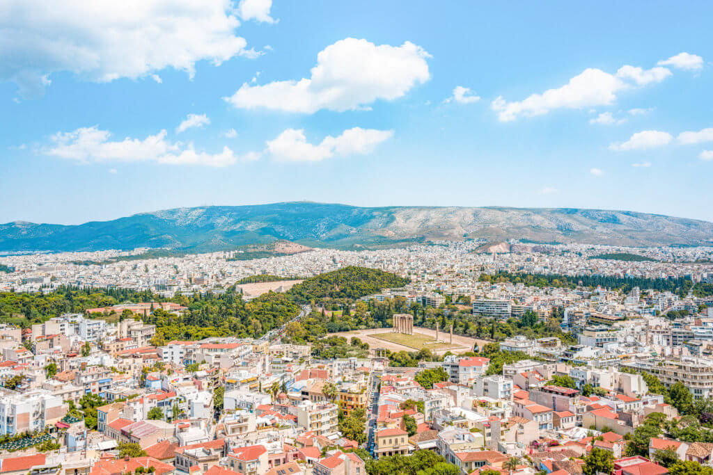 View of Athens from the Acropolis - things to see in Athens in one day
