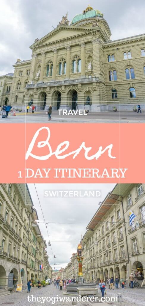The best things to do in Bern, Switzerland in one day, including Bern old town, the Zytglogge, the Bundeshaus, the Bear Park, and the Rose Garden with its stunning views of the city and the Aare River. #Bern #Switzerland #Europe #Travel