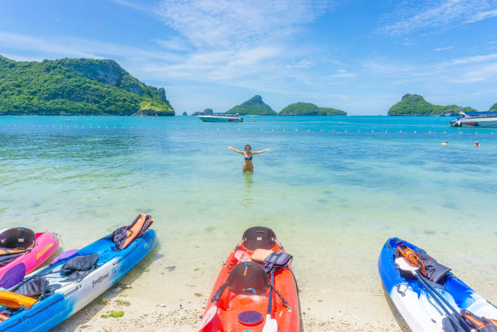 bay at Koh Mae Ko - ang thong national park tour