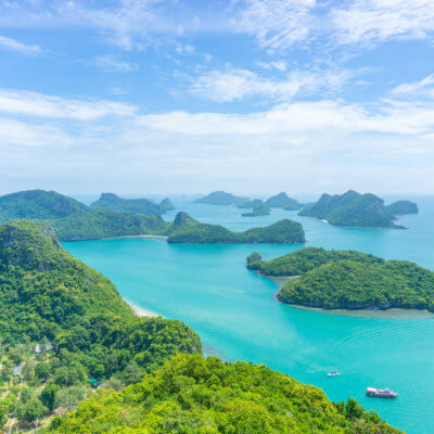 view from Koh Wua Talap - angthong national park tour