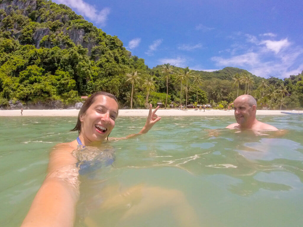 swimming at Koh Wua Talap - ang thong national marine park