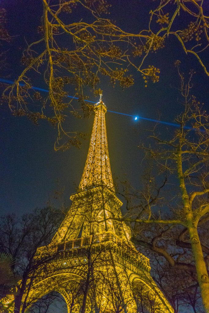Eiffel Tower at night - Paris 4 day itinerary for 1st timers