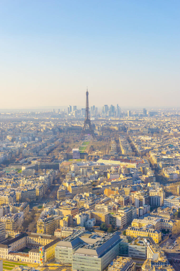 view from Montparnasse Tower - top things to do in Paris