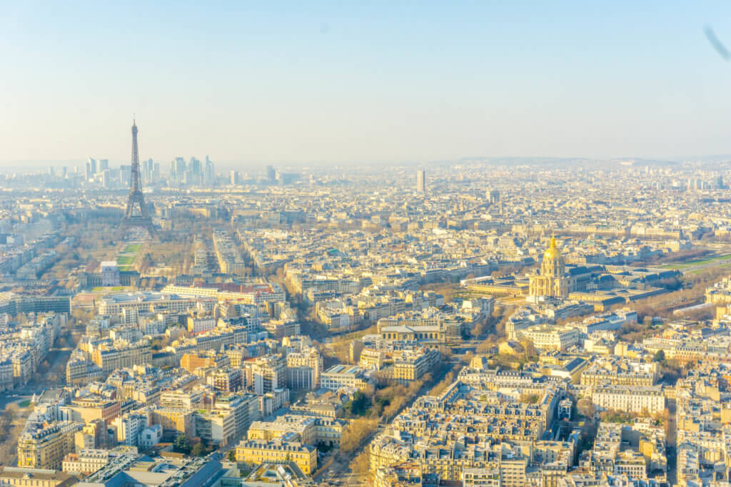 view from Montparnasse Tower - what to see in Paris