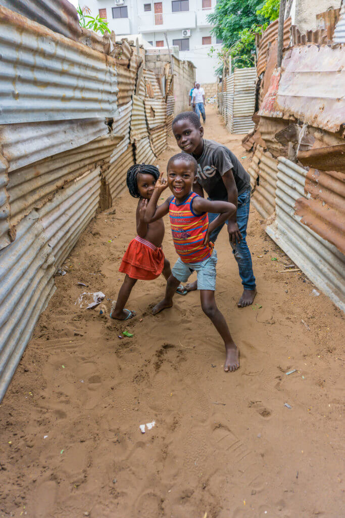 Things to do in Maputo: kids playing in Mafalala