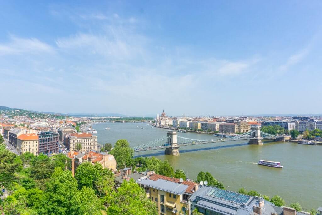 Budapest 4 days itinerary - view of Budapest from Buda castle