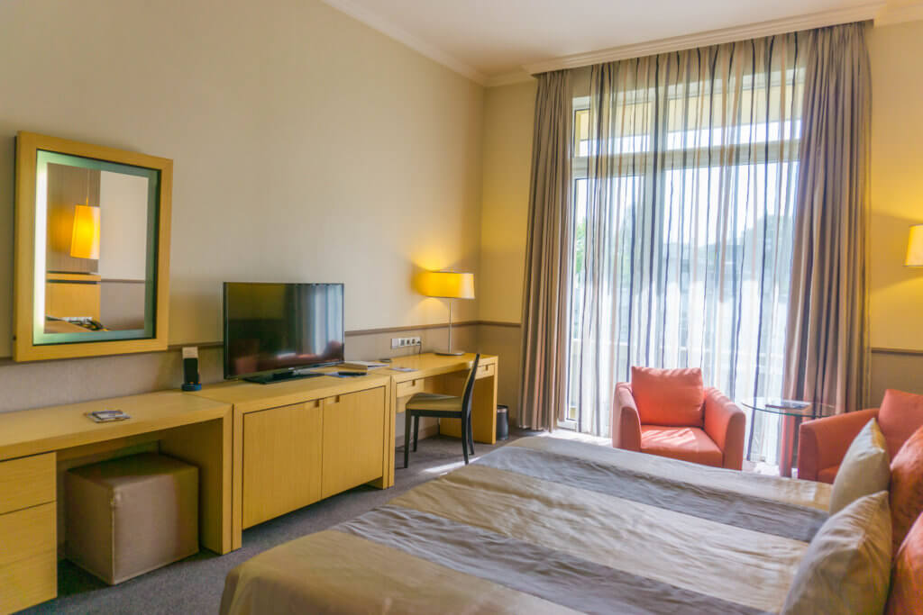 where to stay in Budapest: our room at Mamaison Hotel Andrassy