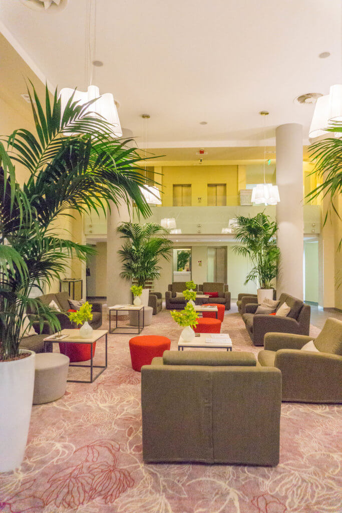 best places to stay in Budapest: Mamaison Hotel Andrassy lobby