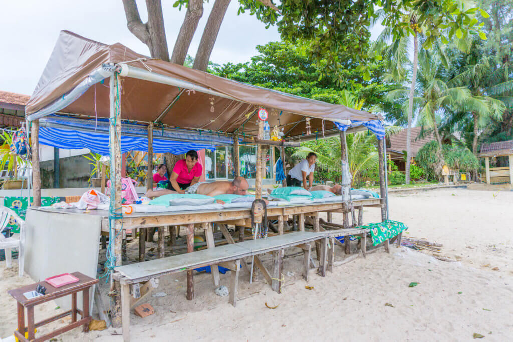best things to do in Koh Samui - enjoying a massage on the beach