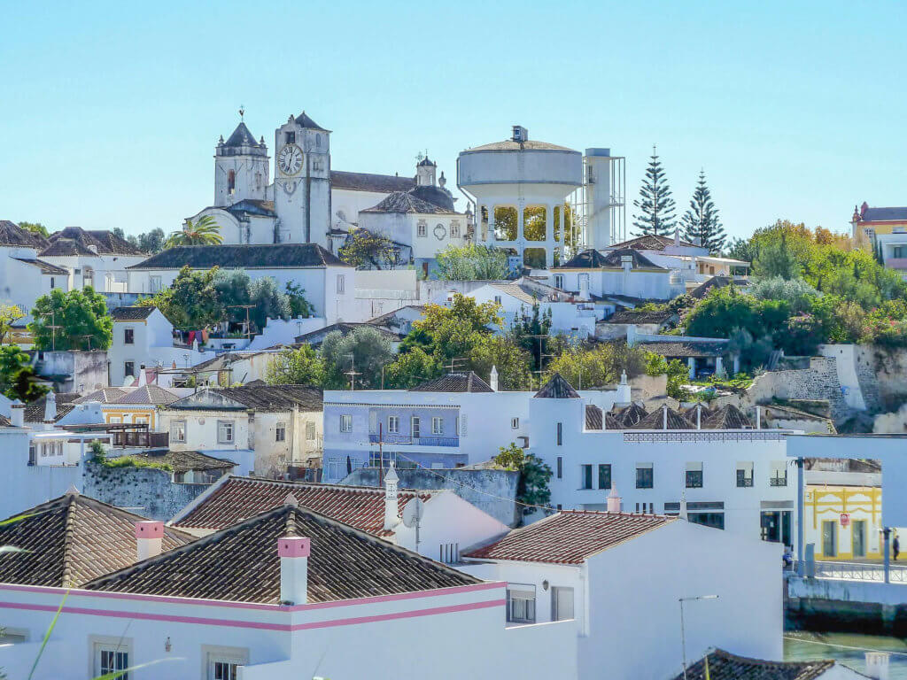 View over Tavira town center | Portugal itinerary 2 weeks