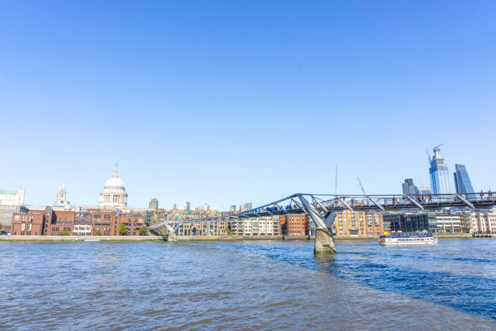 London skyline with St Paul's Cathedral - 4 day London itinerary