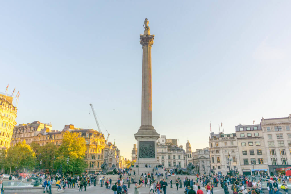 Trafalgar Square - 4 day London itinerary