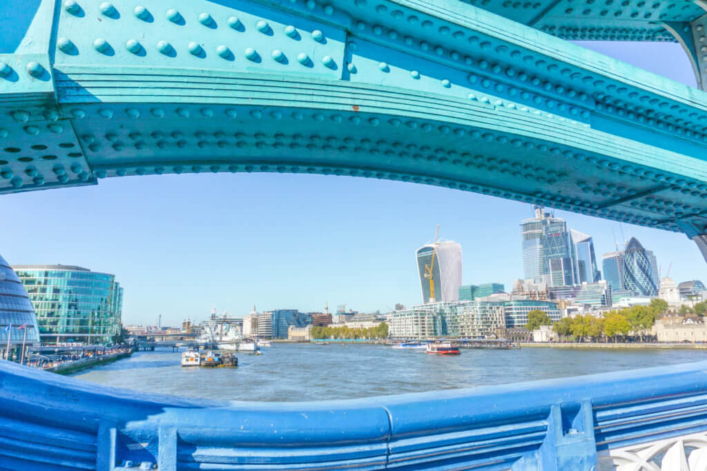 View from Tower Bridge - 4 days London itinerary