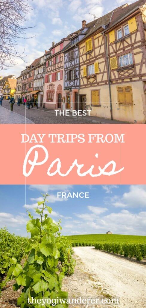 The best day trips from Paris destinations, including Champagne, Versailles, London, Monet's Gardens, Normandy, palaces, chateaus, wine tours, lovely cities, travel tips, and much more. #Parisdaytrips #daytripsfromParis #Paris #France #exploringFrance