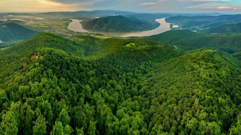 View over the Danube Bend - day trips from Budapest