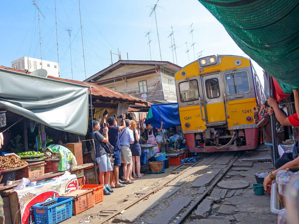 Maeklong Railway Market - day trips from Bangkok