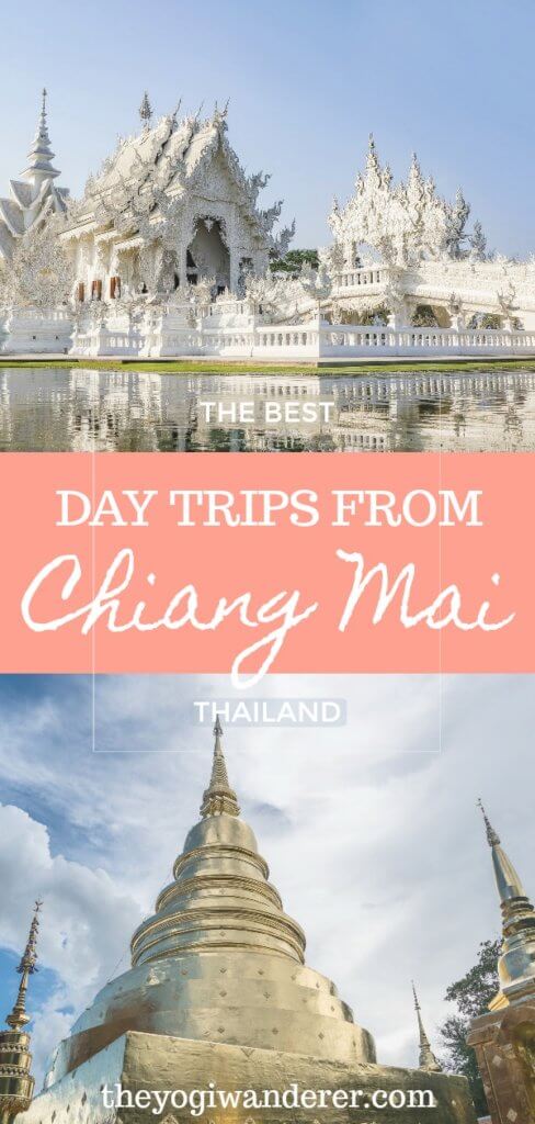 The best day trips from Chiang Mai, Thailand according to travel bloggers. Top destinations, temples and activities, including Doi Suthep temple, Elephant Nature Park, Doi Inthanon National Park, zipline, and much more. #ChiangMai #ChiangMaiDayTrips #Thailand