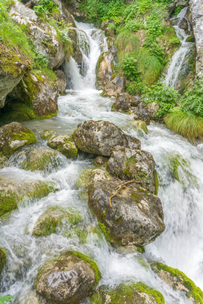 Waterfall at Adamello Brenta Nature Park - Brenta Dolomites