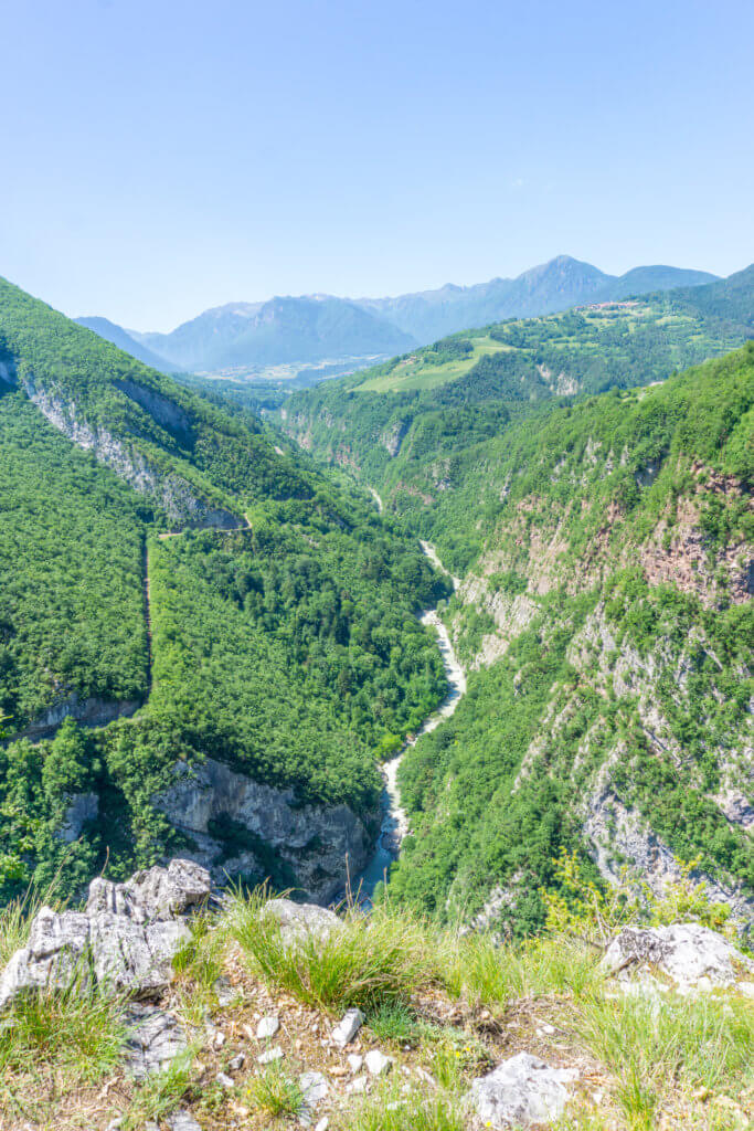 View over the Canyon of Limarò - Lower San Vili trek