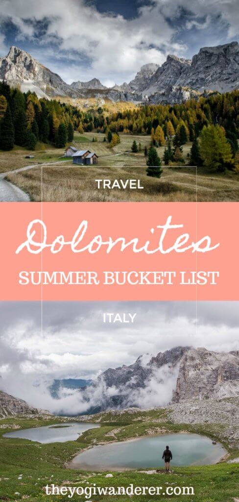Summer in the Italian Alps is absolutely stunning and a great season to see the Dolomites. Check out 10 great things to do in the Dolomites in summer, in the beautiful region of Trentino, in Northern Italy, including the best hiking trails, lakes and waterfalls for your travel bucket list. #Dolomites #ItalianAlps #Trentino #DolomitesItaly #Italy #ItalyTravel #hiking