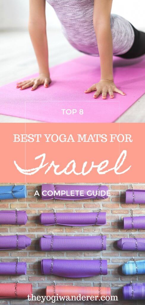 The best travel yoga mats for your next adventure. How to choose the best yoga mat for travel. #yoga #travel #yogamat #travelyogamat #yogamatguide #yogaproducts