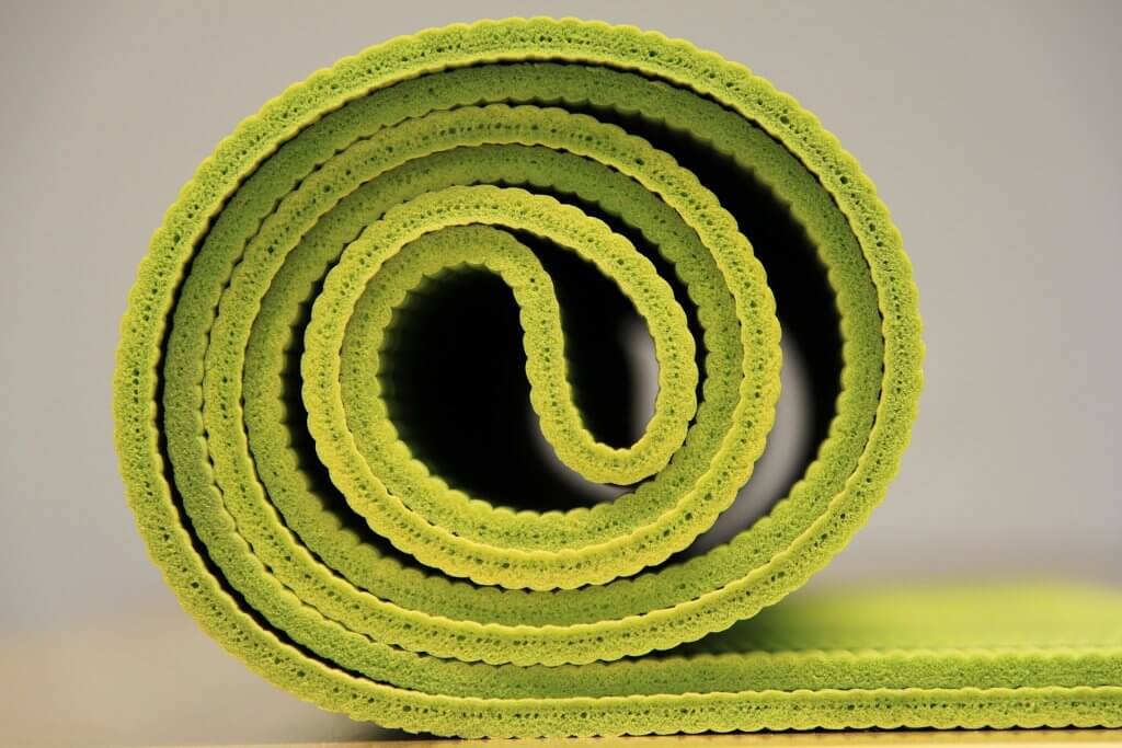green yoga mat - the best travel yoga mats