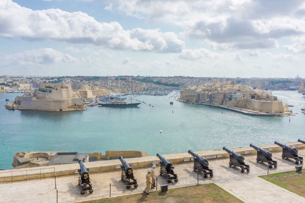 View from Upper Barrakka Gardens - places to visit in Malta