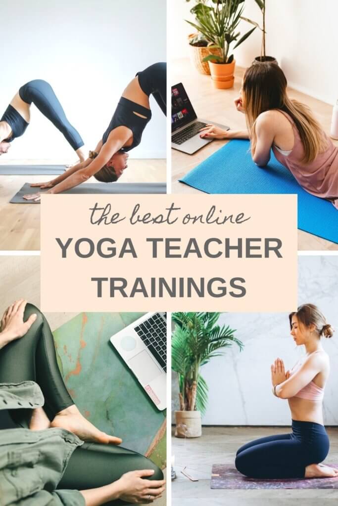 The ultimate guide to choosing the best online yoga teacher training program for you. The best 200 hour, 300 hour and 500 hour online yoga courses, plus tips on how to prepare for yoga teacher training. #yoga #onlineyoga #yogateachertraining #ytt #yogateacher 