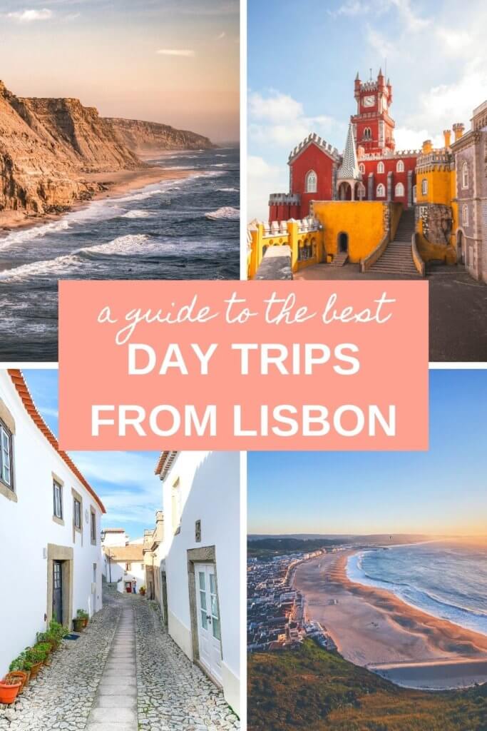 The best day trips from Lisbon, Portugal, including Sintra, Cascais, Óbidos, Ericeira, Nazaré, Peniche, Coimbra, and much more. #Lisbon #Portugal #traveltips #daytripsfromLisbon #daytrips #Portugaltravel #Europetrip