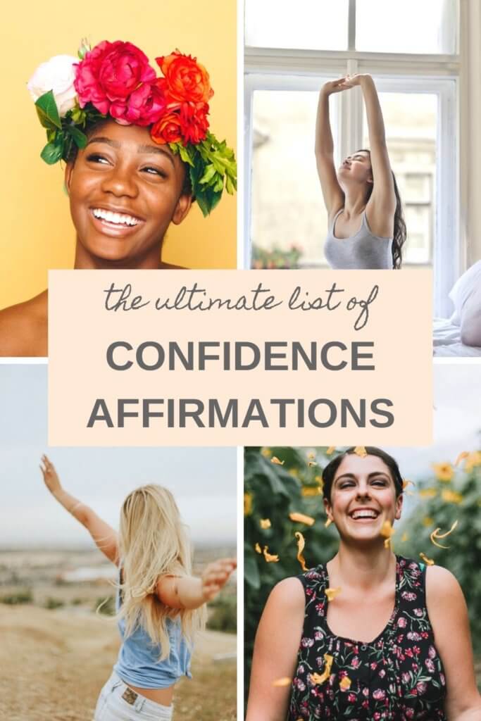 The ultimate list of daily positive affirmations for confidence and self-esteem #positiveaffirmations #confidenceaffirmations #selflove #selfconfidence #selfcare
