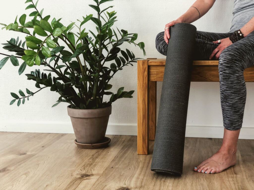 Yogasana Handmade Premium 72-Inch Thick Cotton Yoga Mat/Rug, X-Long, Earth