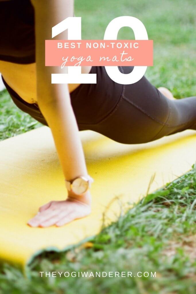 Top 10 best non-toxic yoga mats, plus how to choose the right natural yoga mat for you. #yogagear #yogamats #nontoxicyogamats #sustainableyogamats