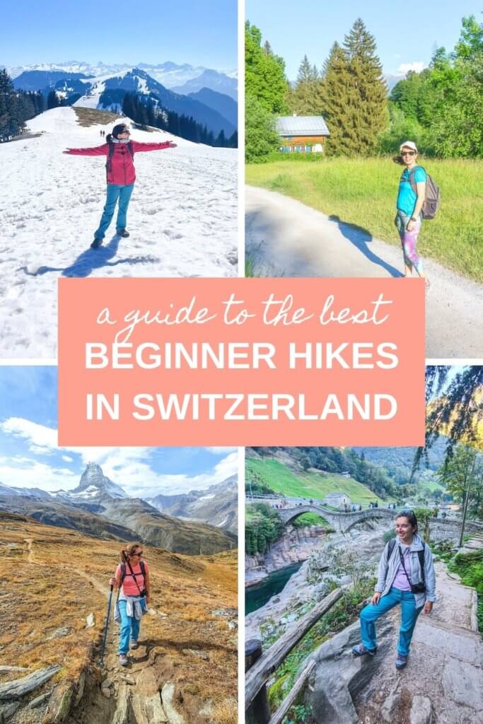A beginners' guide to the best hikes in Switzerland. The best Swiss hiking trails for newbies, including Zermatt, Lake Cauma, Mount Rigi, Lauterbrunnen Valley, Lavaux Vineyards, Verzasca Valley, and more. #swisstrails #swisshikes #hikesinswitzerland #switzerlandhiking #swissalps #hiking #hikingtrails #hikingtrailsinswitzerland