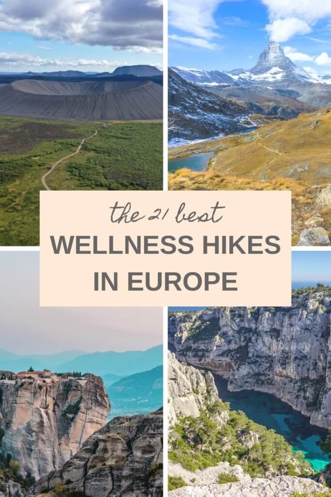 The best wellness walks and hikes in Europe for both great relaxation and sightseeing! #wellnesshikes #wellnesswalks #hiking #hikes #europeanhikes #hikingtrails #hikesineurope #hikingineurope #dayhikes #hikingtrips