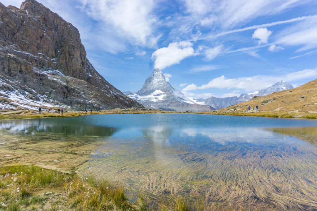 Zermatt hiking trail with view of the Matterhorn - best hikes in Europe