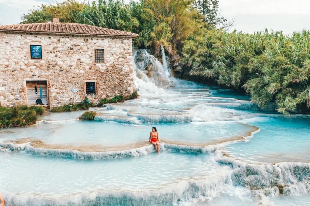 Saturnia thermal baths in Tuscany, Italy - European thermal baths