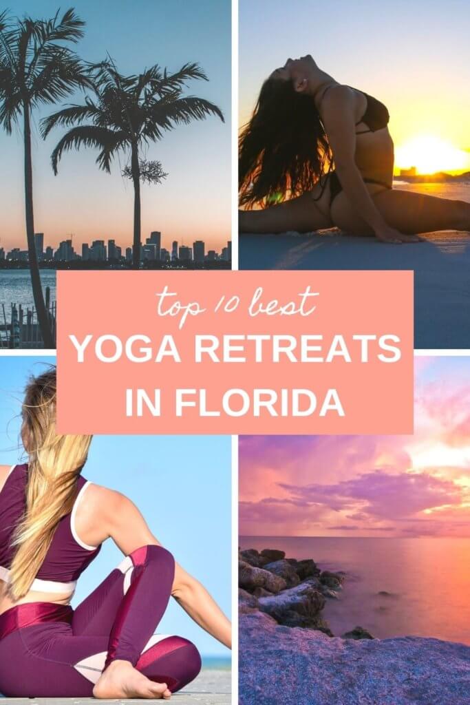 A list of the best yoga retreats in Florida, USA, for your next wellness getaway in the Sunshine State. The top yoga retreats in Florida Keys, Key West, Boca Raton, Fort Myers, Cocoa Beach, Clearwater Beach, and more. #yogaretreats #Floridayogaretreats #USAyogaretreats #wellnesstravel #yogatravel 