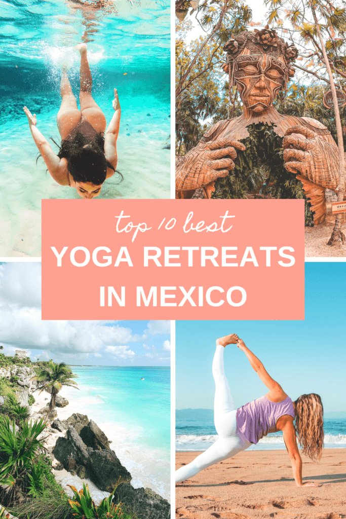 The best yoga retreats in Mexico, including my favorite yoga holidays in Tulum, Playa del Carmen, Isla Mujeres, Puerto Vallarta, and more. #yogaretreatsinmexico #Mexicoyogaretreats #yogaretreats #wellnesstravel #yogatravel #visitMexico #yoga #travel #wellness