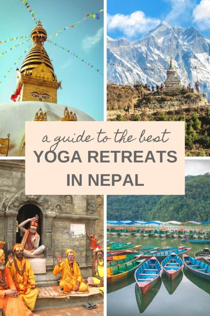 The ultimate list of the best yoga retreats in Nepal. Yoga retreats in the Himalayas. Meditation retreats in Nepal. Yoga retreats in Pokhara. Yoga retreats in Kathmandu. #Nepalyogaretreats #yogaretreats #travelforyoga #wellnesstravel #Nepaltravel