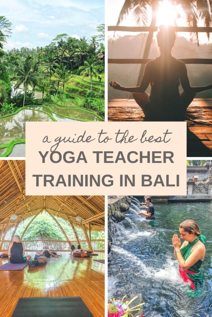 The best yoga teacher training courses in Bali, Indonesia. Yoga teacher training programs in Ubud, Canggu, Uluwatu, and Nusa Lembongan. #yogateachertraining #Baliyogateachertraining #yogaretreats #Baliyogaretreats #travelforyoga #wellnesstravel #Balitravel