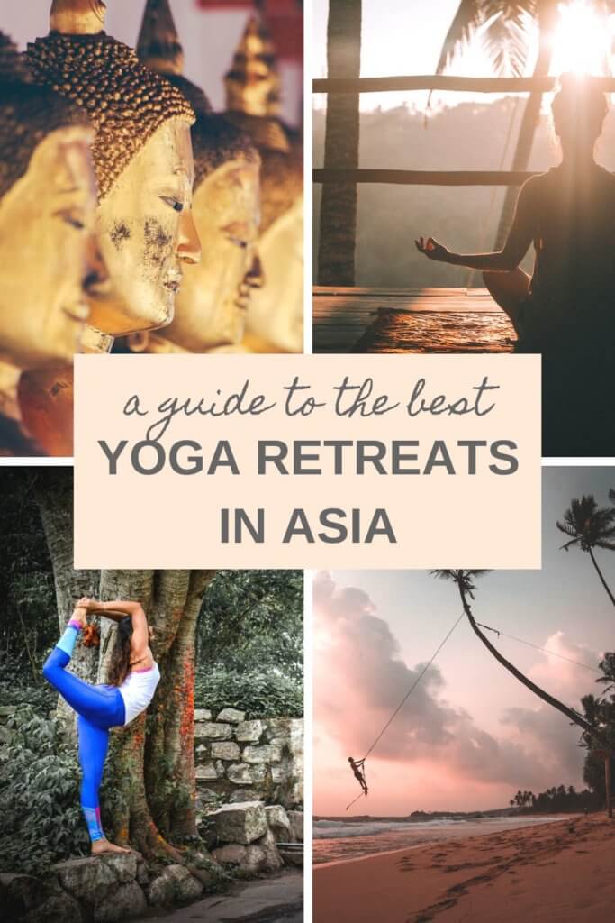 The best yoga retreats in Asia. Yoga and meditation retreats in Bali, India, Thailand, Nepal, Sri Lanka, Philippines, and Cambodia. #yogaretreats #Asiayogaretreats #wellnesstravel #travelforyoga